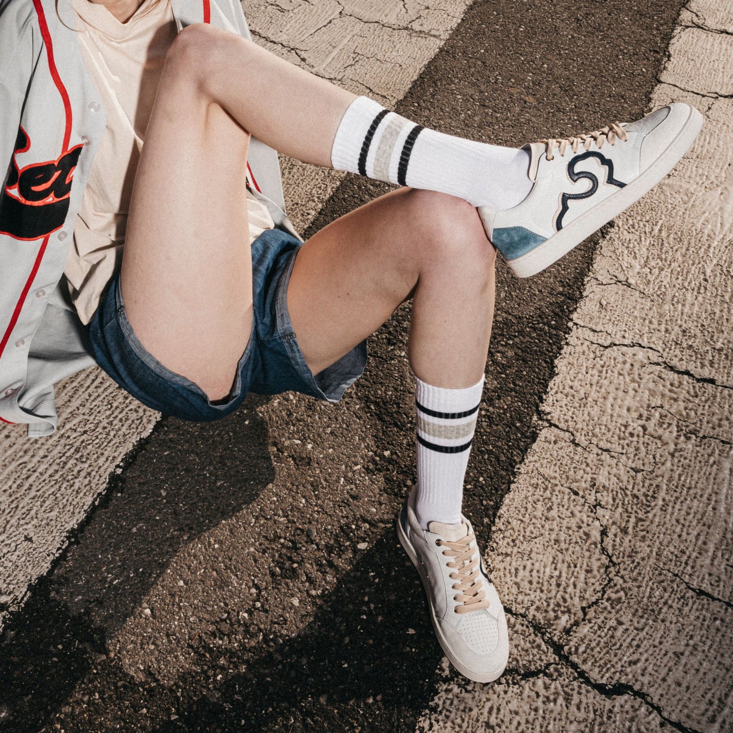 Acanto Basket White Blue