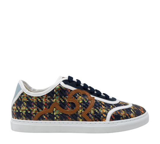 Resort Rafia Check Blue
