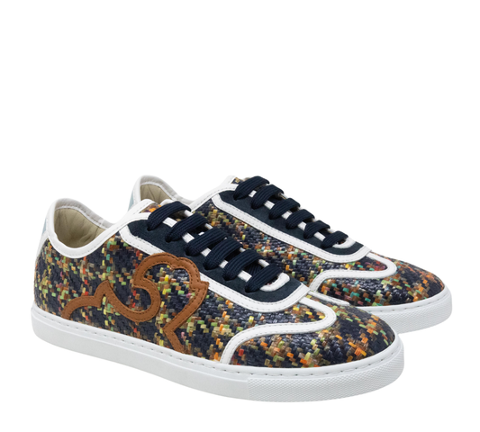 Resort Rafia Check Blue